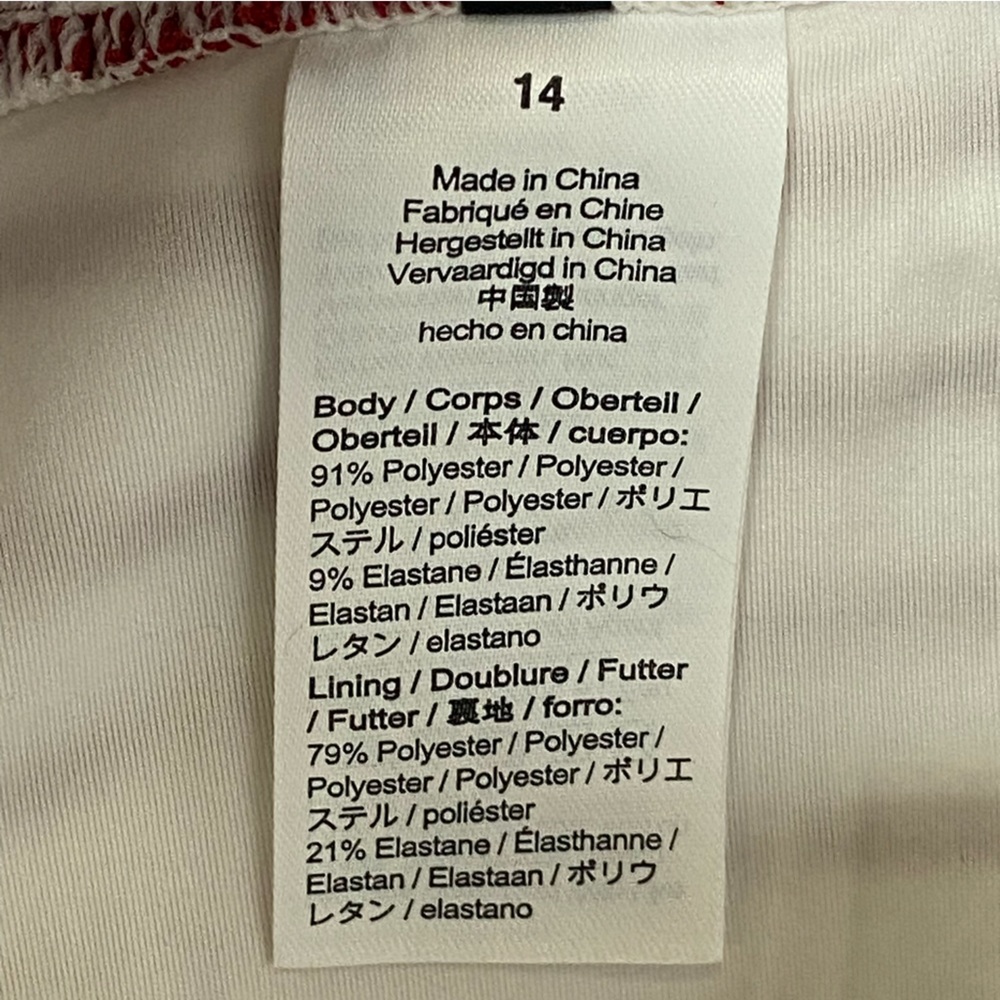 New J Crew Scrunchie Ring Bandeau One Piece Swimsuit in Red White Stripe… - Picture 11 of 13